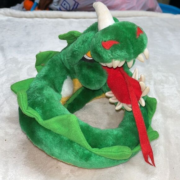 Vintage Busch Gardens Williamsburg Loch Ness Monster Dragon Plush Roller Coaster - Picture 2 of 5